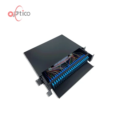 Оптоволоконна патч-панель 2U, 72 SC Simplex ODF