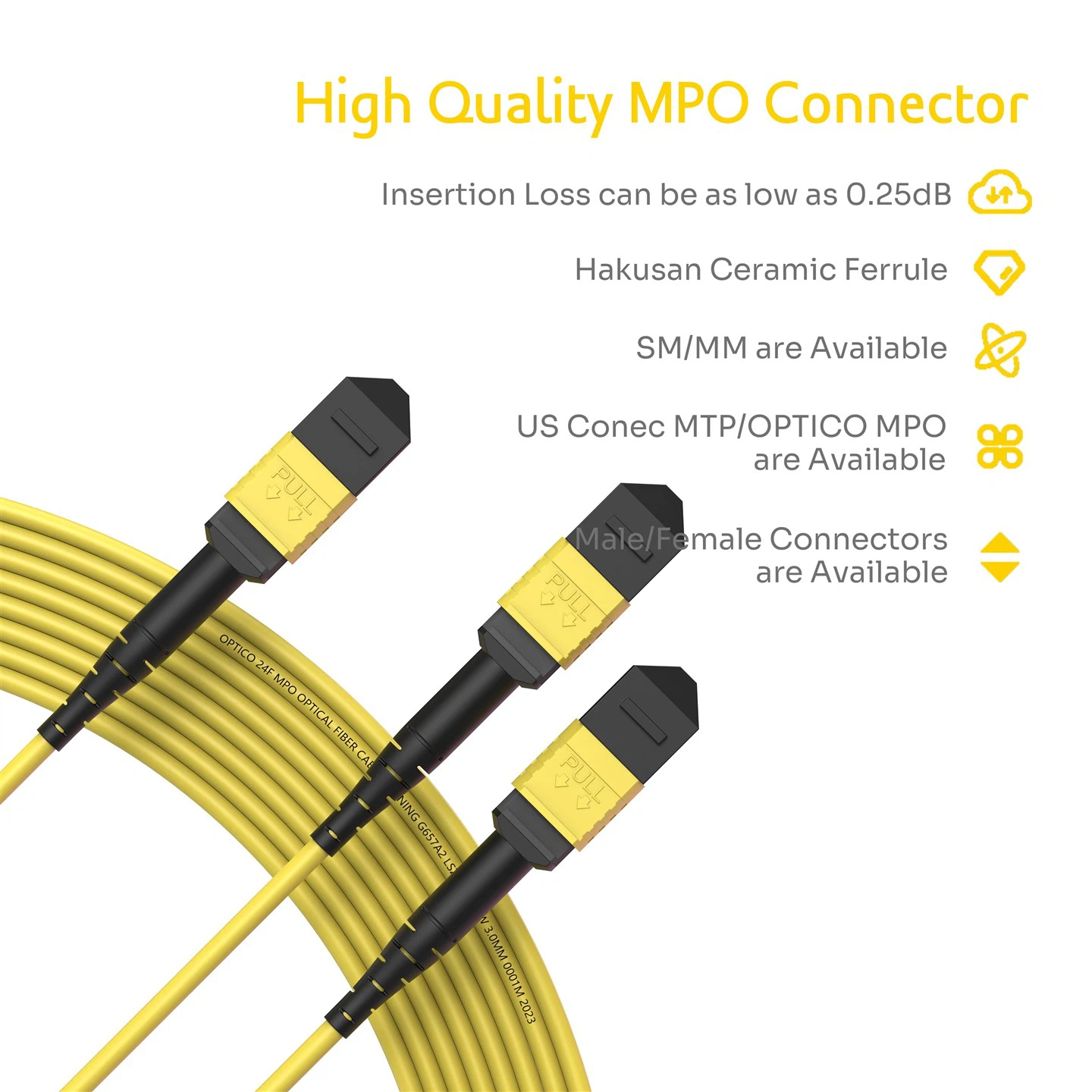 24F Female To 2×12 Female MPO Breakout Cable suppliers 24F Female To 2×12 Female MPO Breakout Cable suppliers